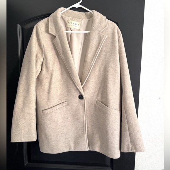 Promesa Oatmeal Blazer Sz.Large - Picture 1 of 10